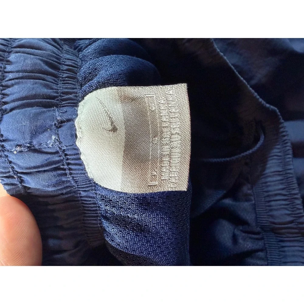Nike Vintage Track Pants Mens L Navy Blue Excellent Embroidered Swoosh S20510TMS